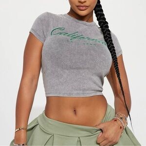 FN backless crop top